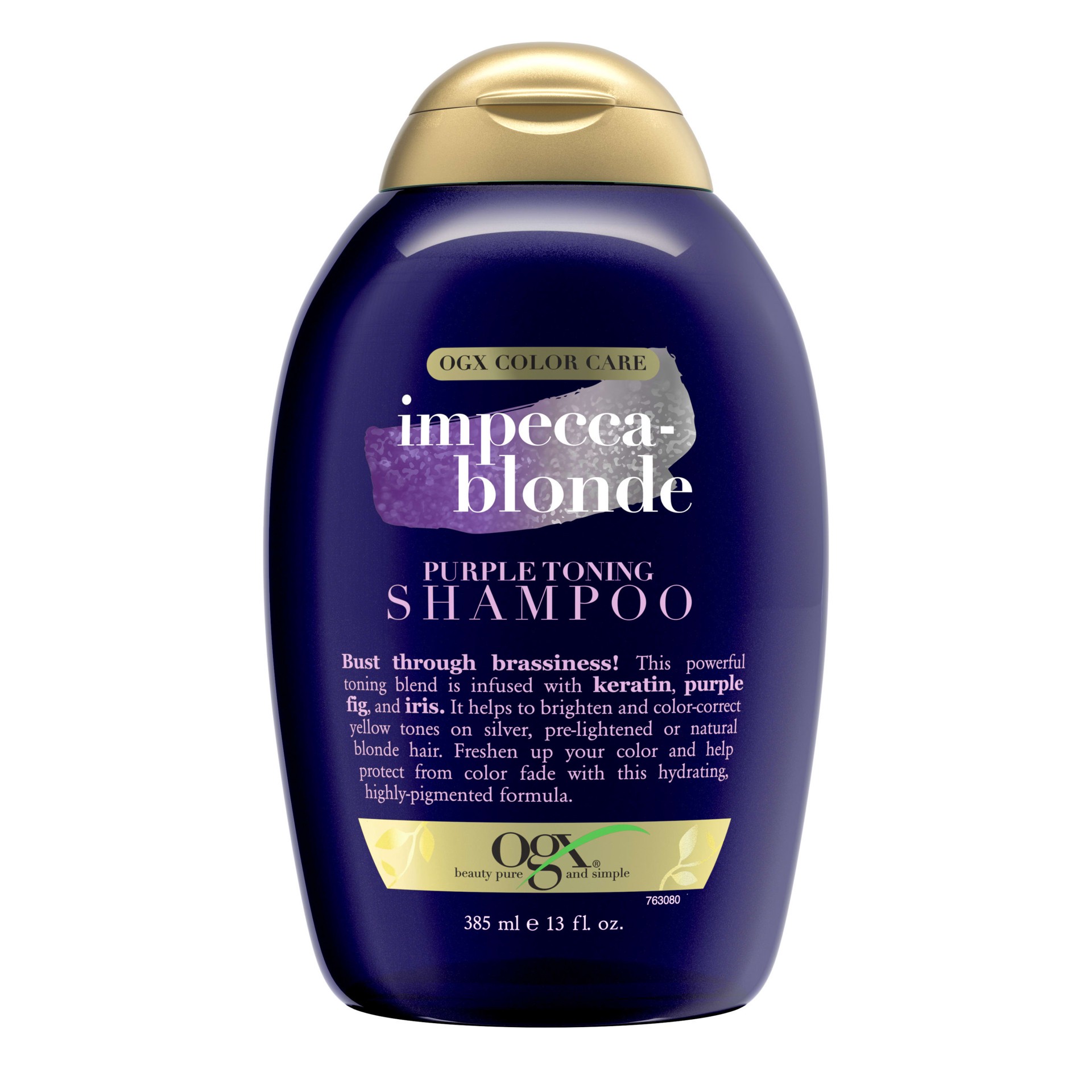 slide 1 of 7, OGX Impecca-Blonde Purple Toning Shampoo, 13 fl oz, 13 oz