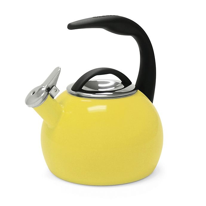 slide 1 of 3, Chantal Anniversary Tea Kettle - Yellow, 2 qt