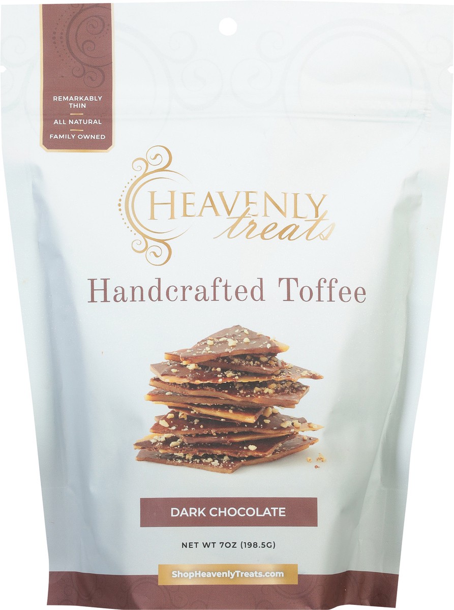 slide 8 of 9, Heavenly Treats Handcrafted Dark Chocolate Toffee 7 oz, 7 oz