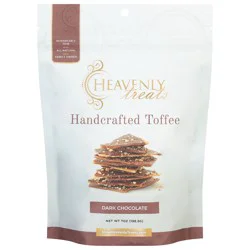 Heavenly Treats Handcrafted Dark Chocolate Toffee 7 oz