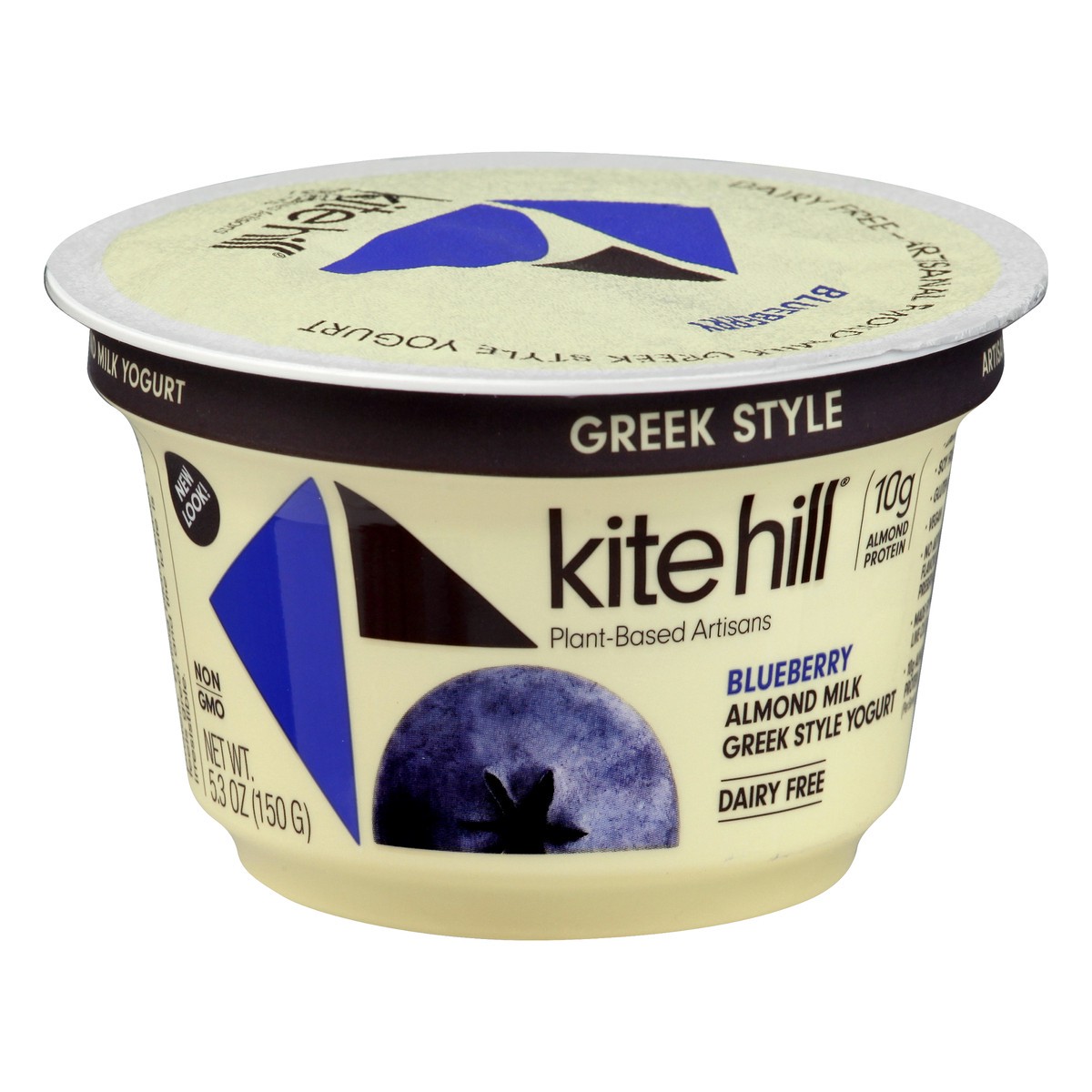 slide 2 of 5, Kite Hill Blueberry Greek Style Almond Milk Yogurt, 5.3 oz