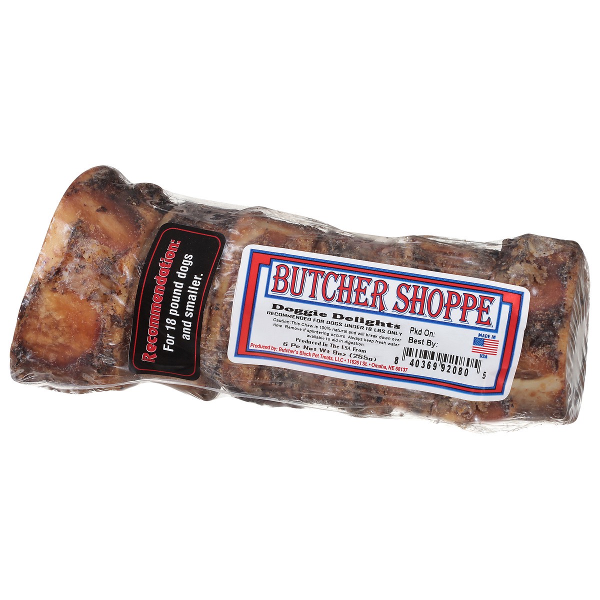 slide 4 of 4, Butcher Shoppe Bf Bone Doggie Delight, 1 ct