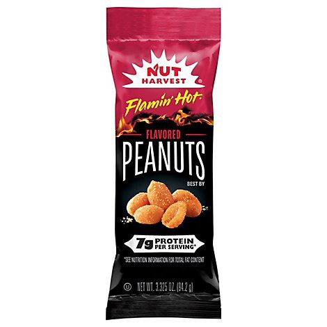 slide 1 of 1, Nut Harvest Flamin Hot Peanuts - 3.325 Oz., 3.33 oz