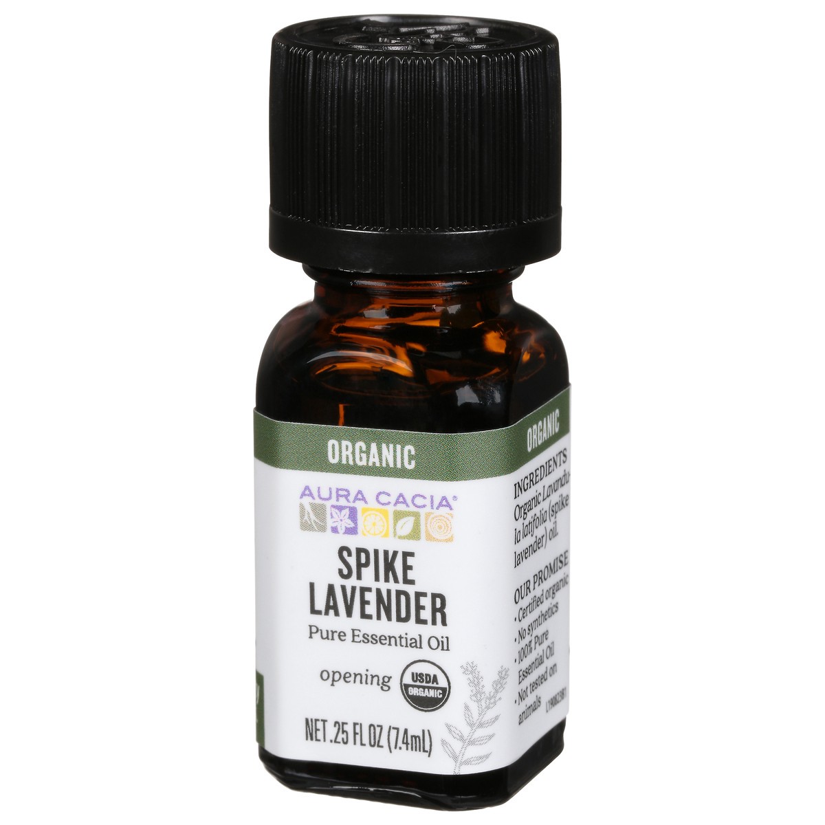 slide 3 of 10, Aura Cacia Frontier Co-Op Aura Cacia Lavender, Spike, 0.25 oz