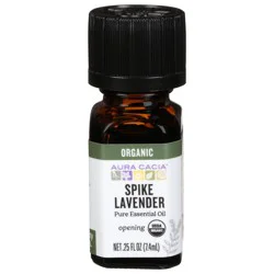Aura Cacia Organic Spike Lavender Pure Essential Oil 0.25 fl oz