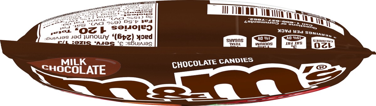 slide 6 of 7, M&M's Milk Chocolate Chocolate Candies 2.55 oz, 2.55 oz
