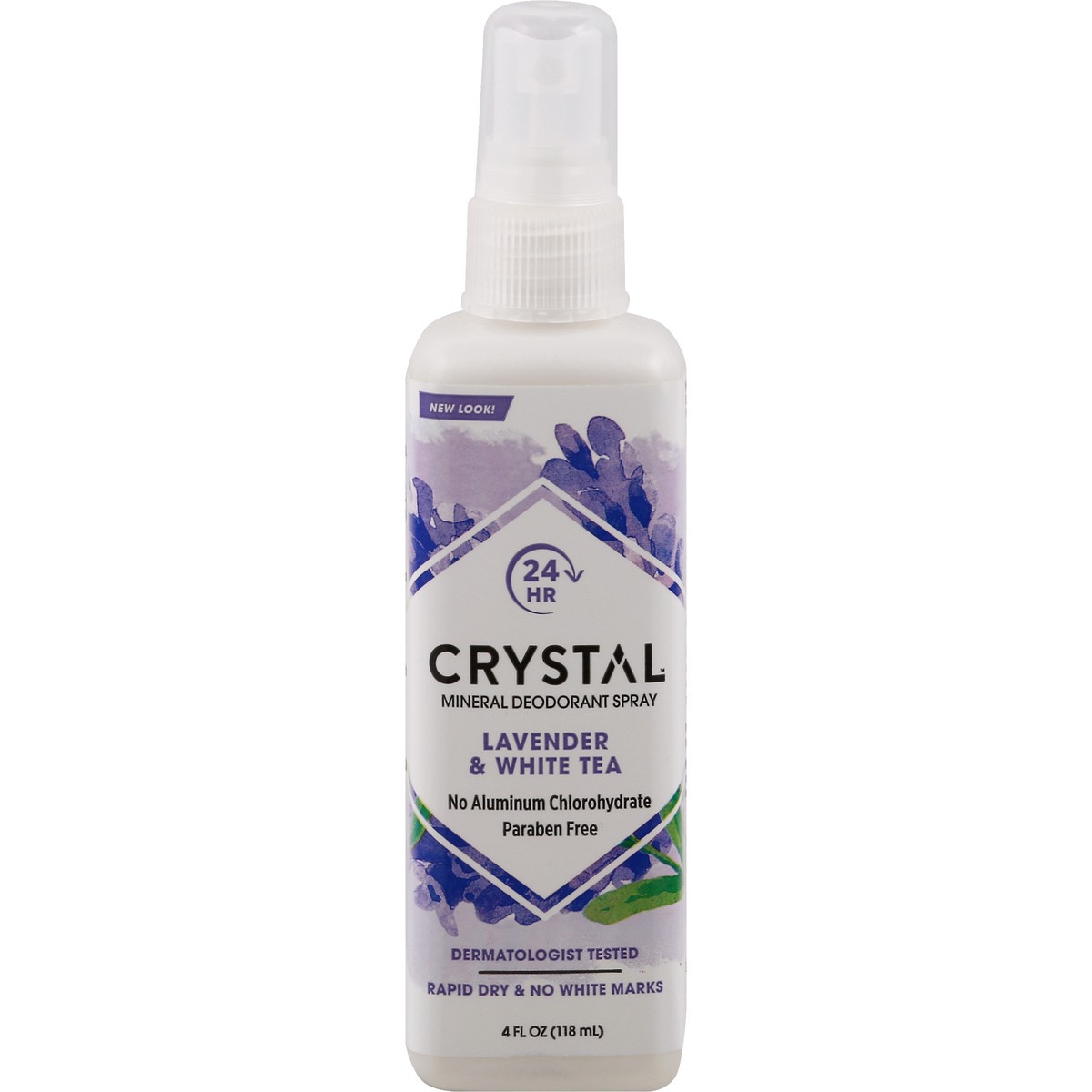 slide 2 of 12, Crystal Body Deodorant Essence Lavendar & White Tea Mineral Deodorant Spray, 4 oz