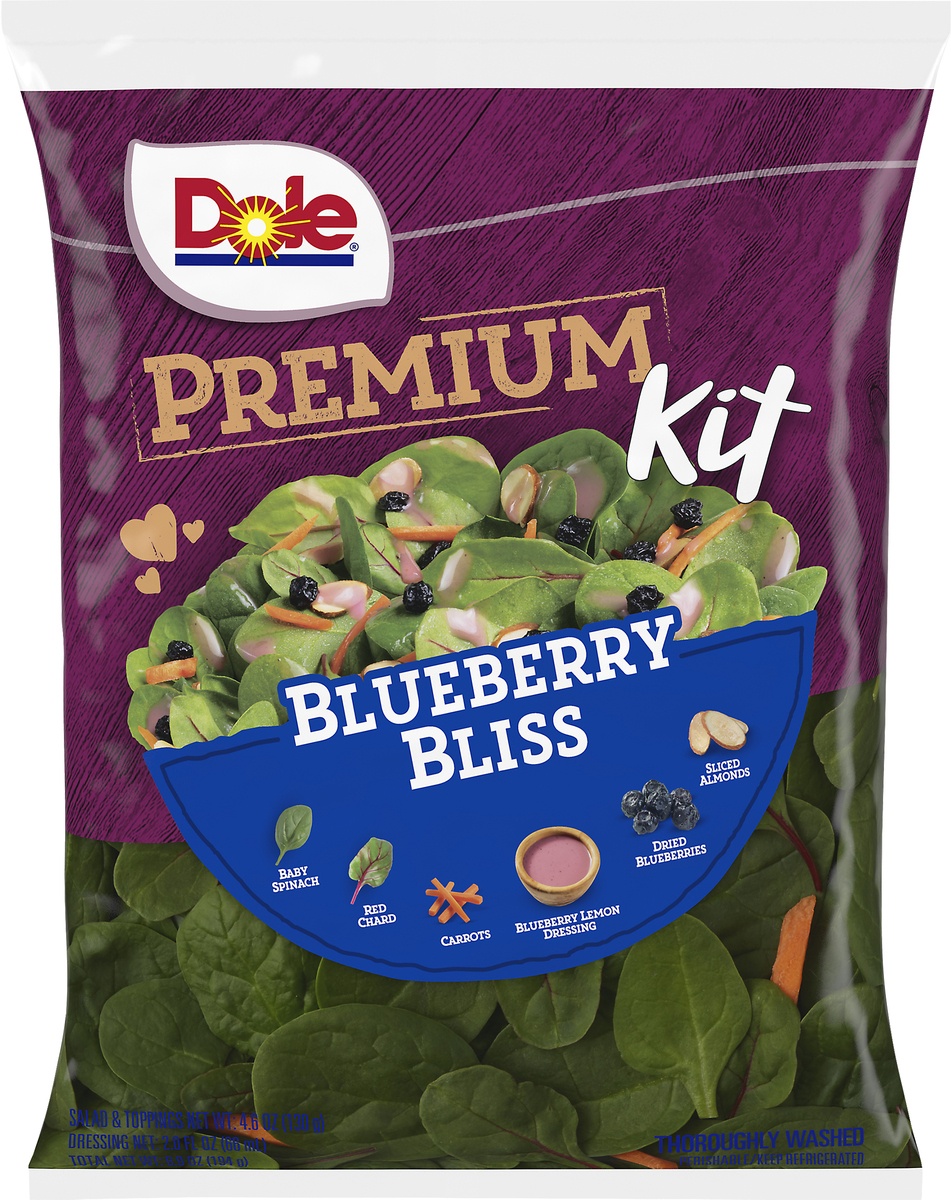 slide 6 of 7, Dole Premium Blueberry Bliss Salad Kit, 6.9 oz