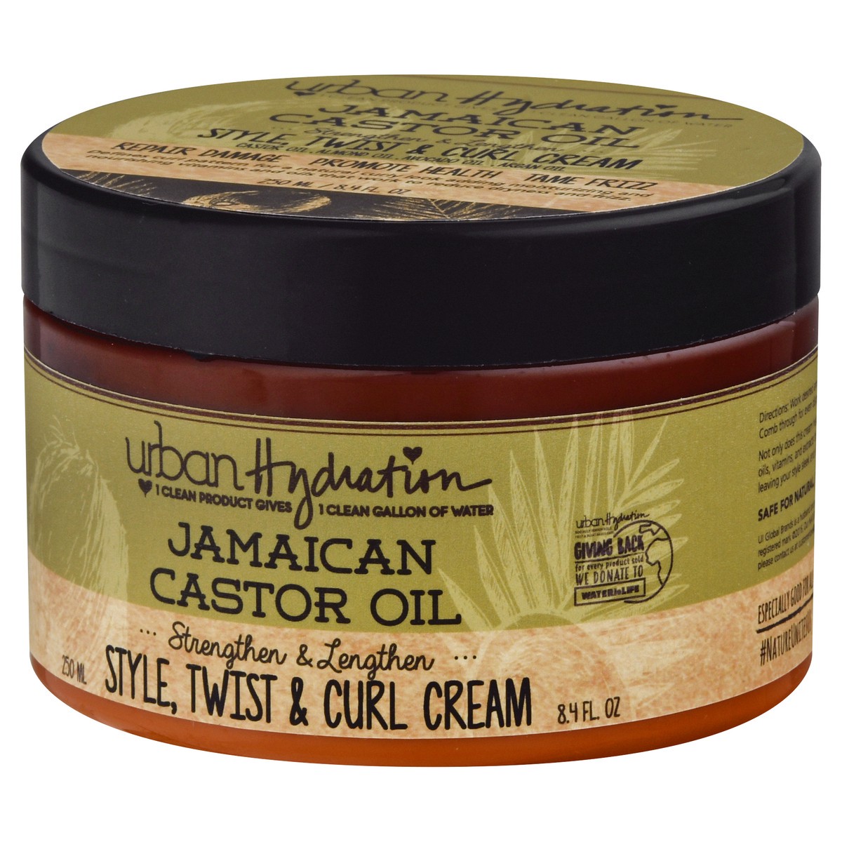 slide 9 of 12, Urban Hydration Jamaican Castor Oil Style, Twist & Curl Cream 250 ml, 250 ml