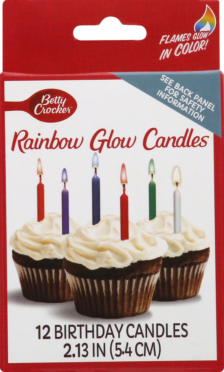slide 6 of 9, Cake Mate Rainbow Glow Candles, 12 ct