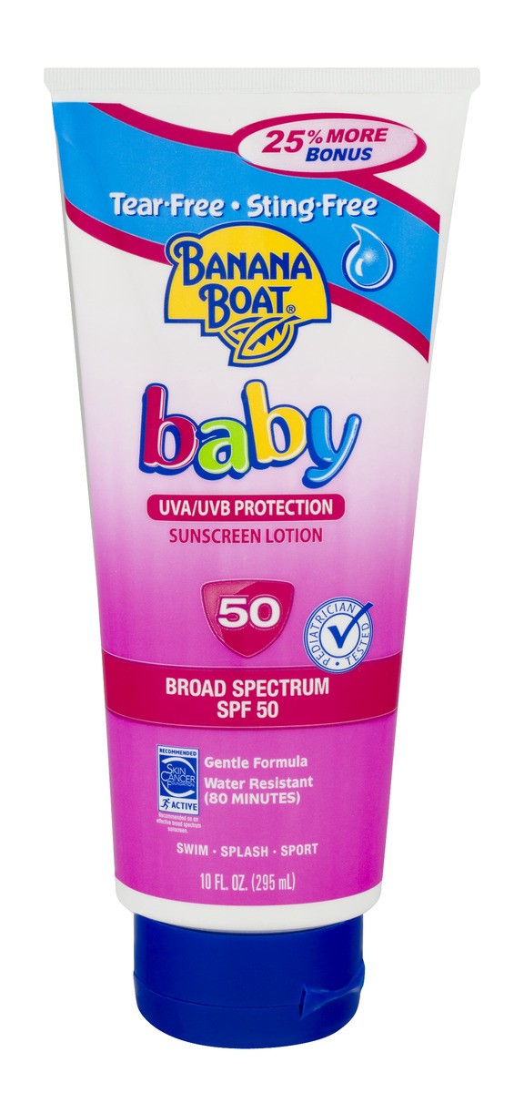 slide 1 of 9, Banana Boat Baby Sunscreen Spf 50, 10 oz