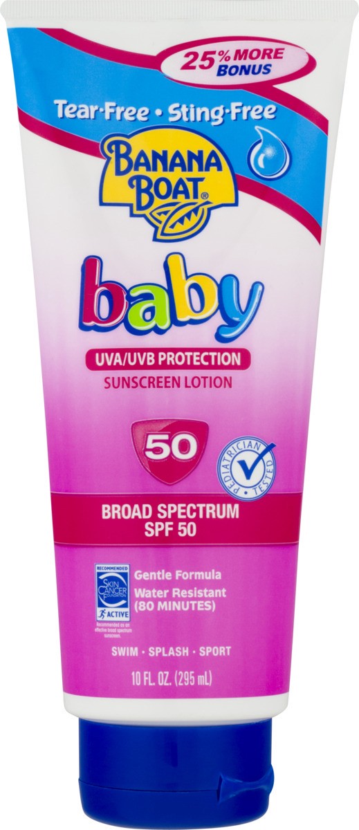 slide 8 of 9, Banana Boat Baby Sunscreen Spf 50, 10 oz