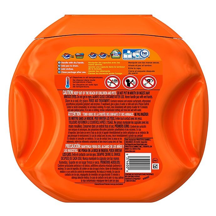 slide 2 of 7, Tide PODS Liquid Laundry Detergent Soap Pacs, HE Compatible, 57 Count, Powerful 3-in-1 Clean in one Step, Clean Breeze Scent, 57 ct