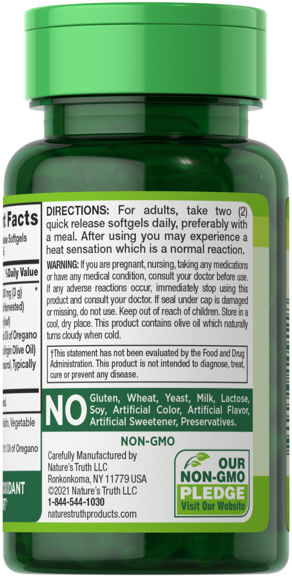 slide 2 of 4, Nature's Truth Natures Truth Oil Of Oregano 1500Mg, 90 ct