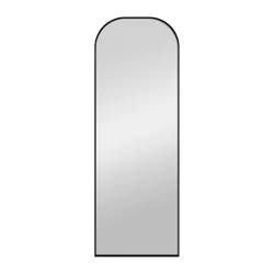 Room & Retreat Metal Leaner Mirror, 24 In X 68 In, Black