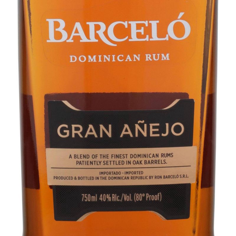 slide 2 of 3, Ron Barcelo Gran Anjeo Rum Bottle, 750 ml