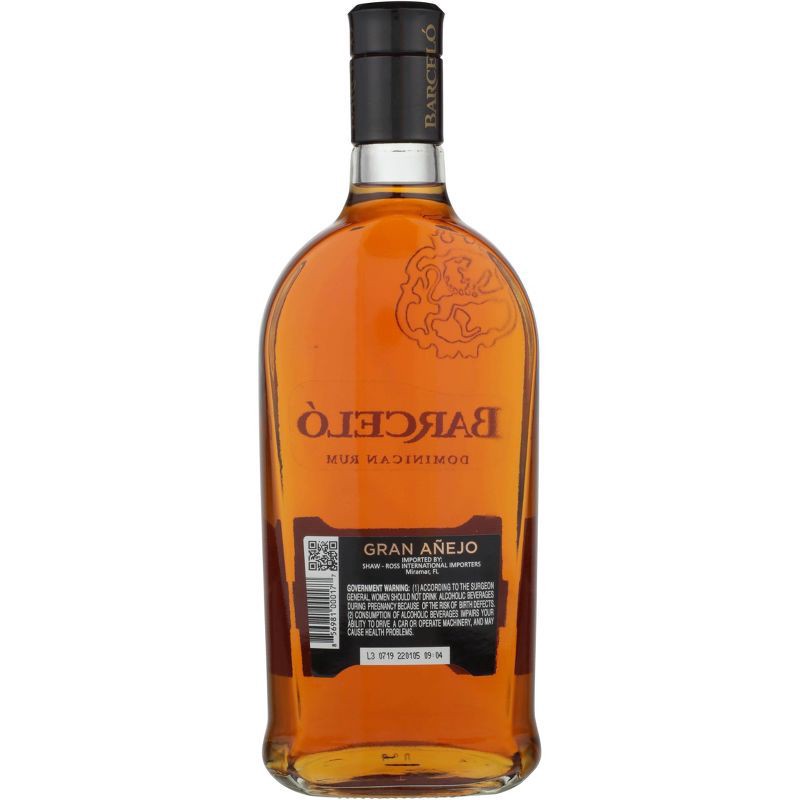 slide 3 of 3, Ron Barcelo Gran Anjeo Rum Bottle, 750 ml