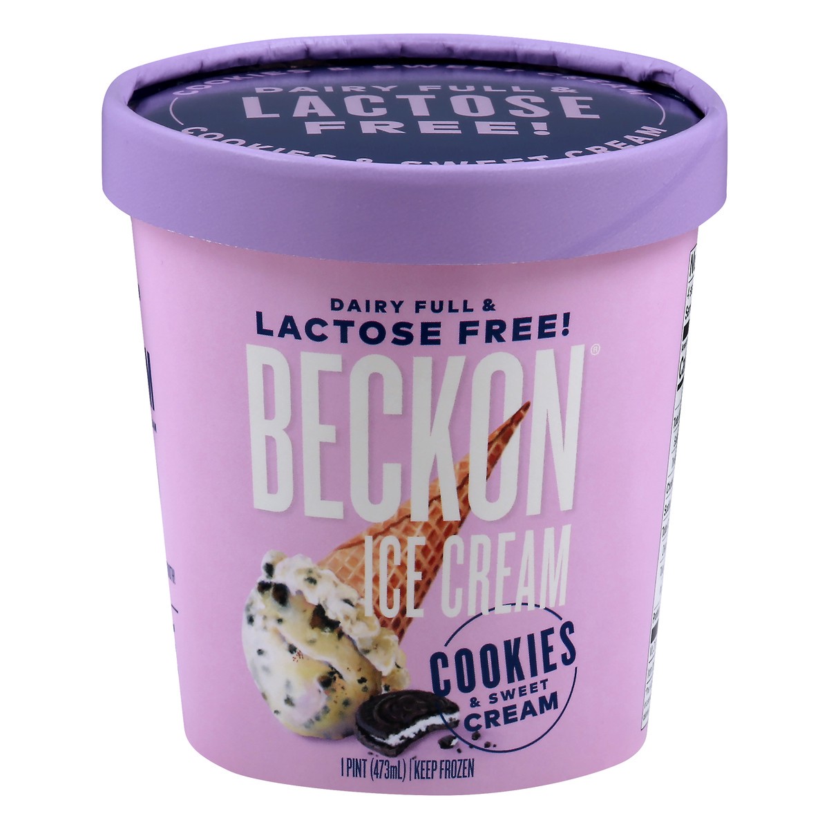 slide 3 of 12, Beckon Cookies & Sweet Cream Ice Cream, 1 pint