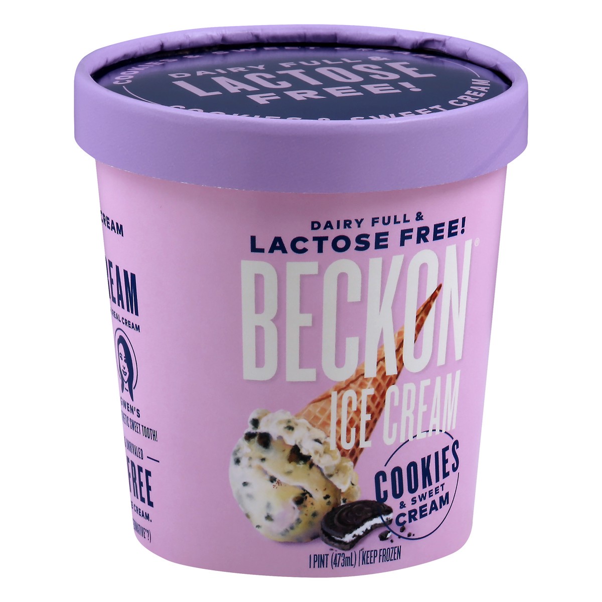 slide 8 of 12, Beckon Cookies & Sweet Cream Ice Cream, 1 pint