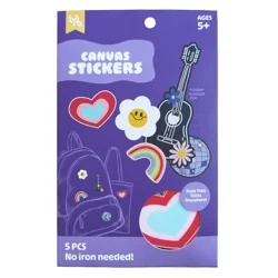 Little Yellow Bicycle Canvas Sticker Packs Popstar, 5 pc