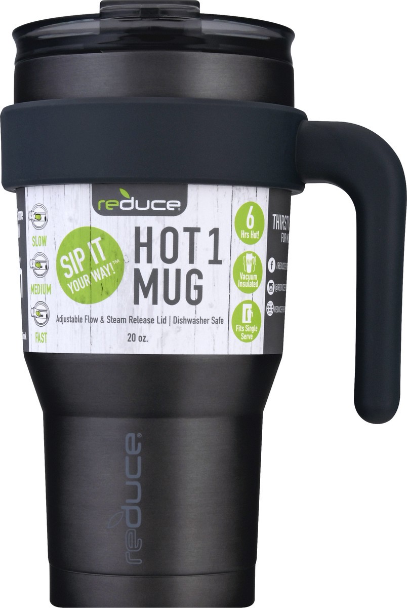 slide 1 of 9, Reduce Hot 1 20 Ounce Charcoal Mug 1 ea, 1 ct