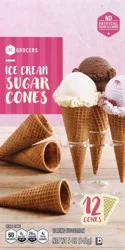 SE Grocers Ice Cream Sugar Cones- 12 ct