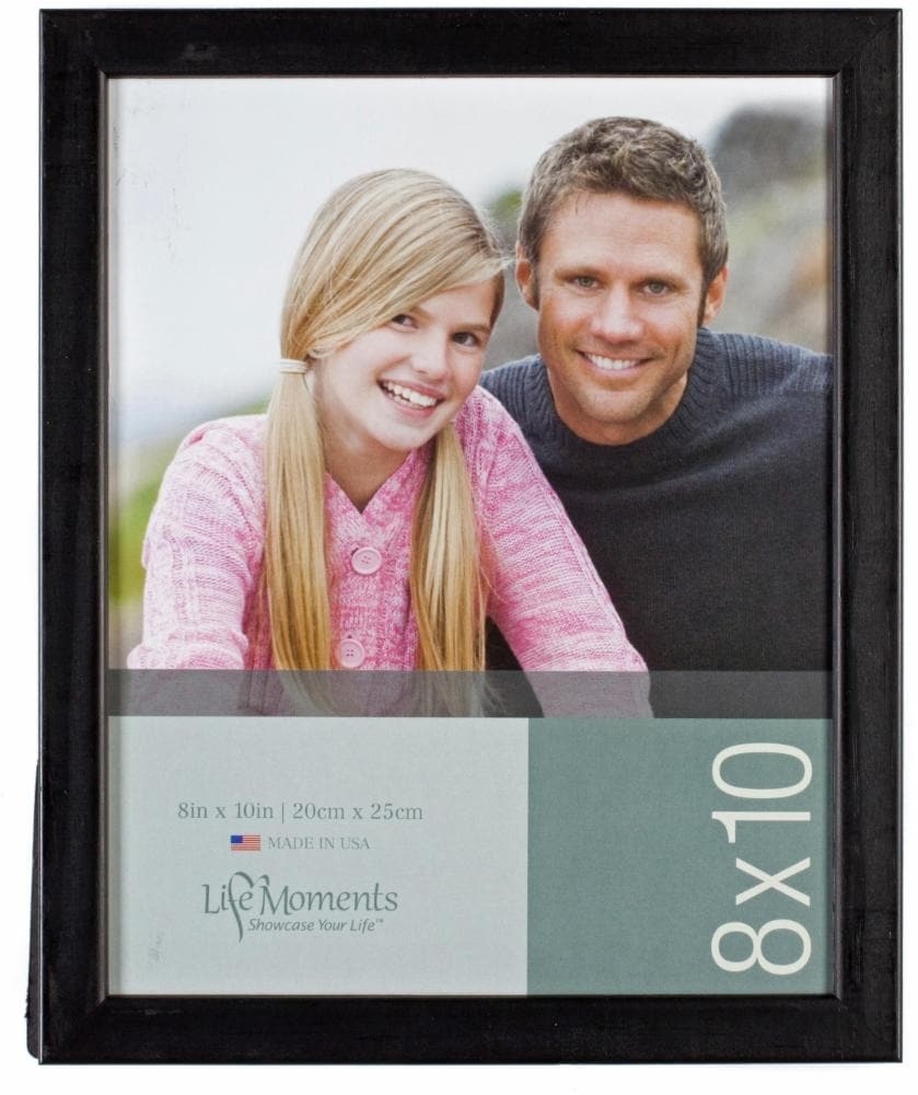 slide 1 of 1, Pinnacle Life Moments Picture Frame - Black, 8 in x 10 in