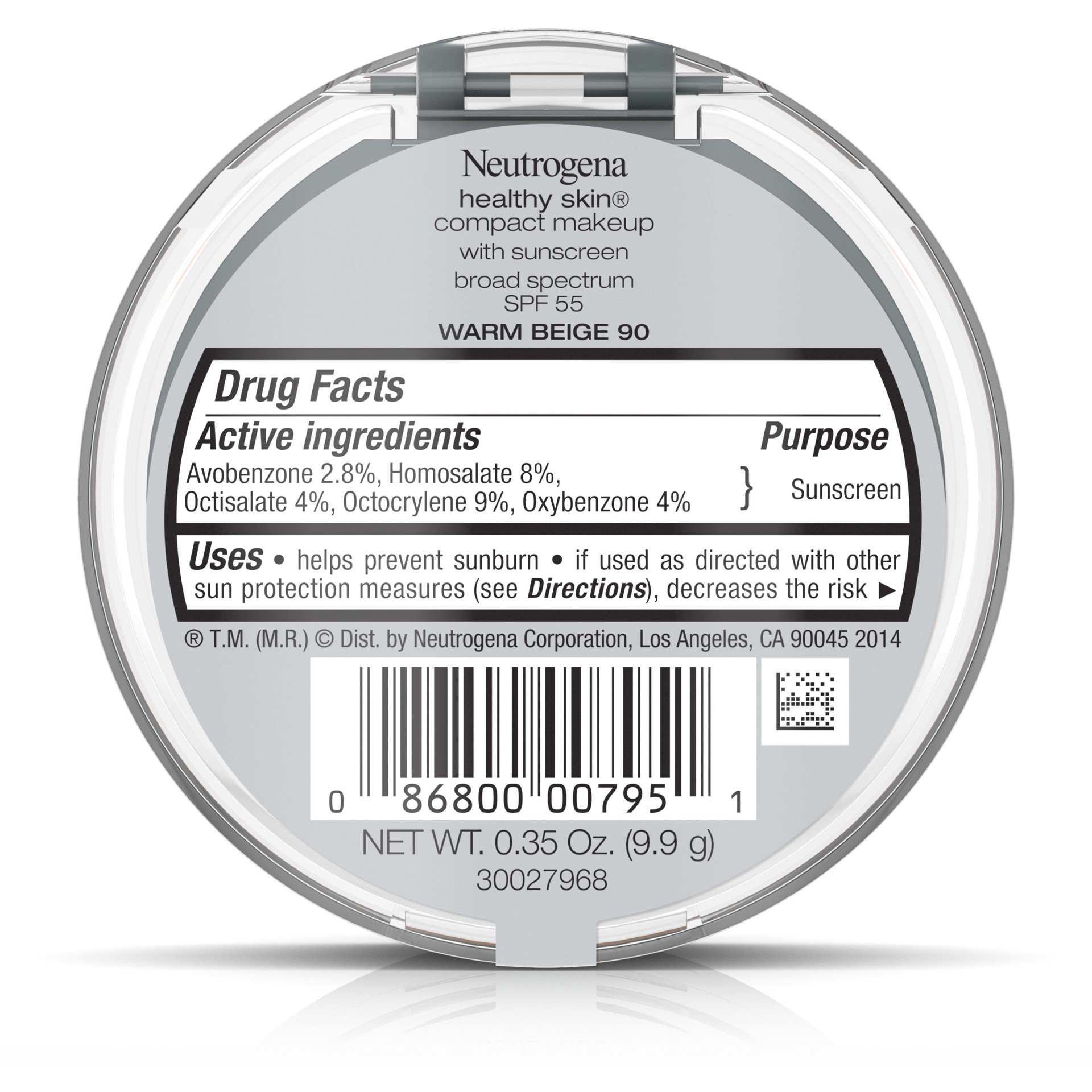 slide 2 of 5, Neutrogena Healthy Skin Compact Makeup Foundation, Broad Spectrum Spf 55, Warm Beige 90,.35 Oz., 0.35 oz