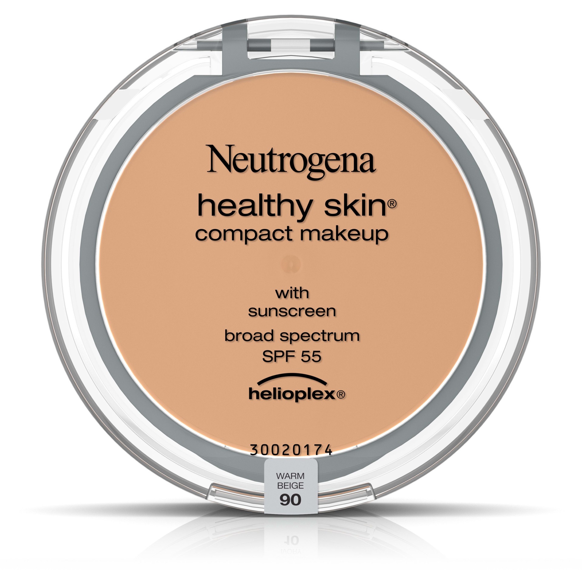 slide 4 of 5, Neutrogena Healthy Skin Compact Makeup Foundation, Broad Spectrum Spf 55, Warm Beige 90,.35 Oz., 0.35 oz