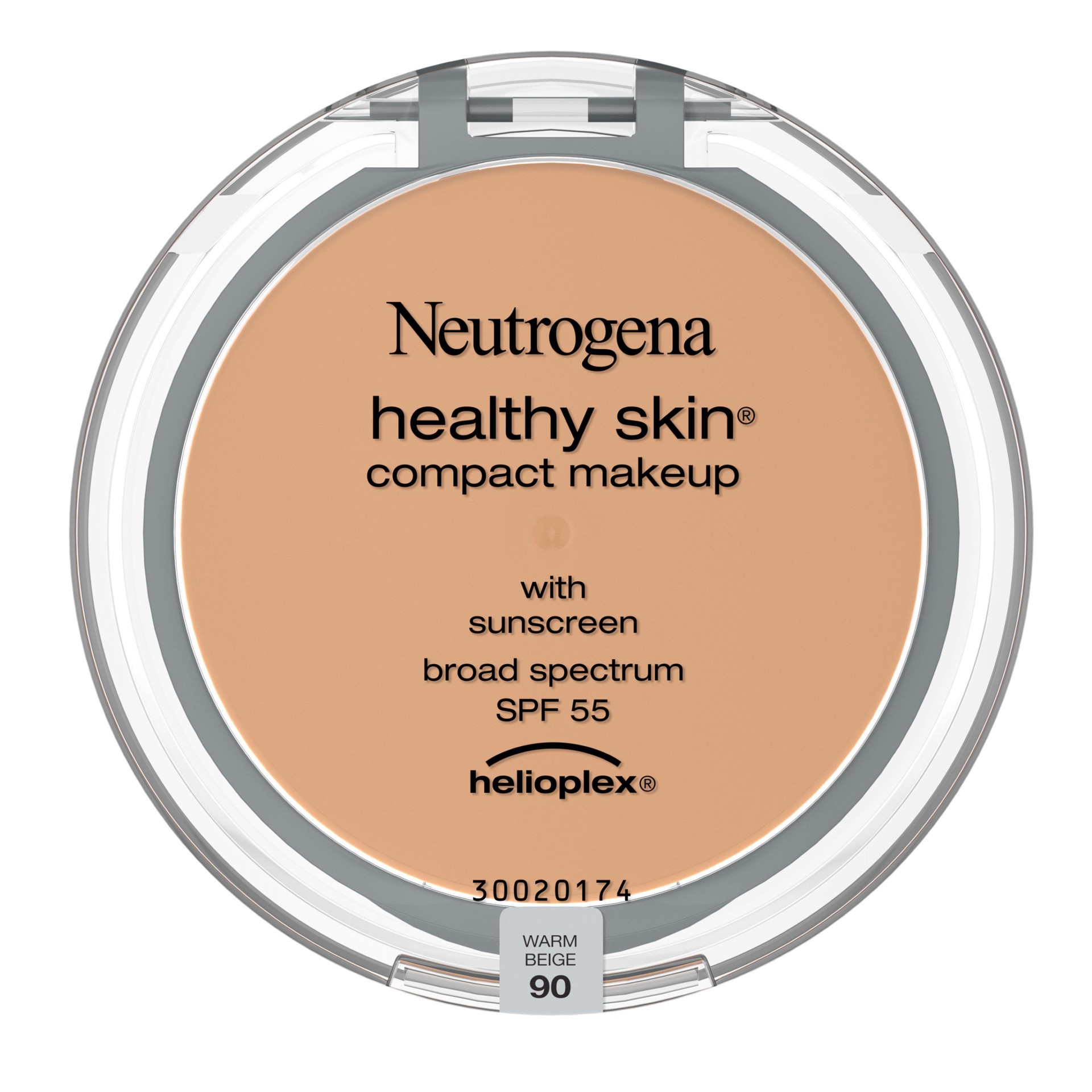 slide 1 of 5, Neutrogena Healthy Skin Compact Makeup Foundation, Broad Spectrum Spf 55, Warm Beige 90,.35 Oz., 0.35 oz