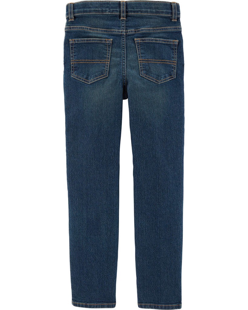 slide 3 of 4, Oshkosh Kid Dark Wash Straight-Leg Jeans Authentic Tinted 4R, 1 ct