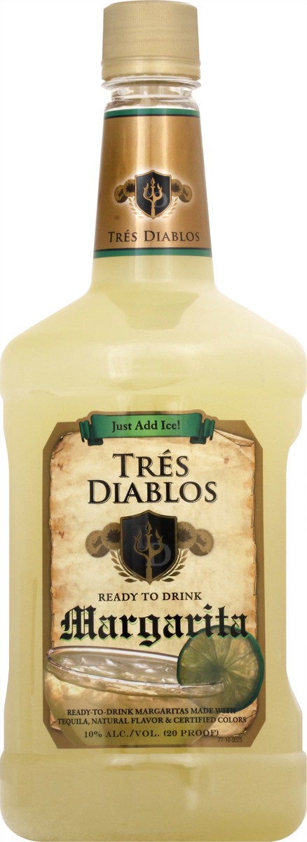 slide 3 of 11, Tres Diablos Margarita 1.75 lt, 1.75 liter