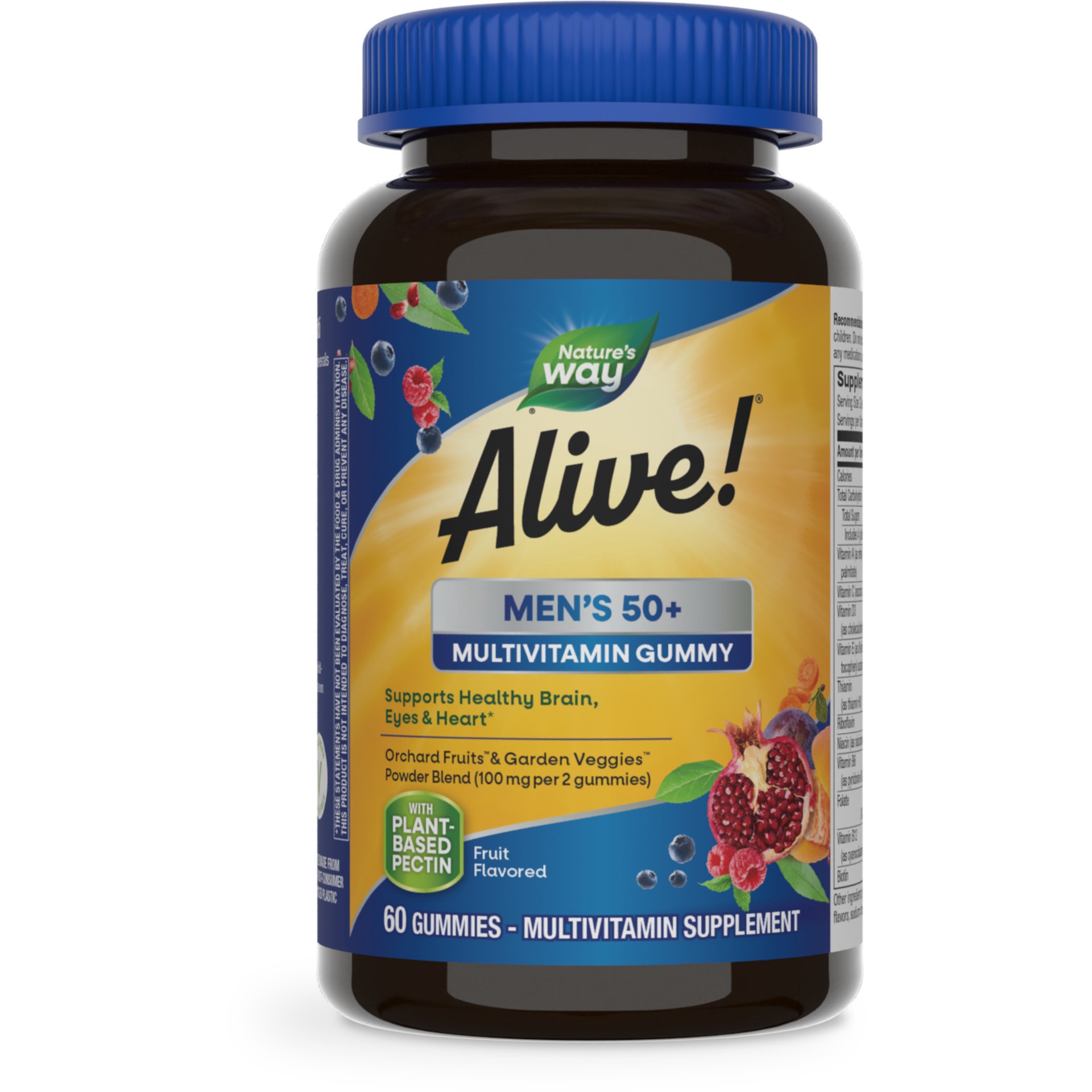 slide 1 of 4, Nature's Way Alive! Gummies Men's 50+ Fruit Flavored Multivitamin 60 ea, 60 ct