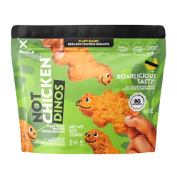 NotCo NotChicken Dinos Frozen Plant-Based Breaded Chicken Nuggets, 12 ct Pouch
