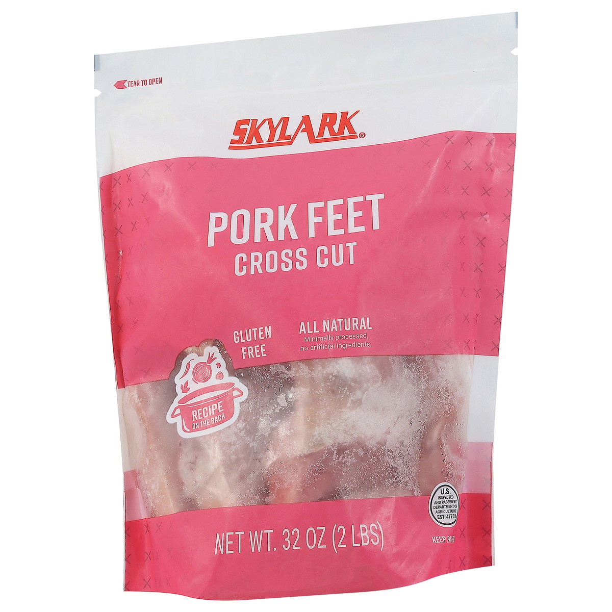 slide 6 of 13, Skylark Pork Feet Cross Cut, 32 oz