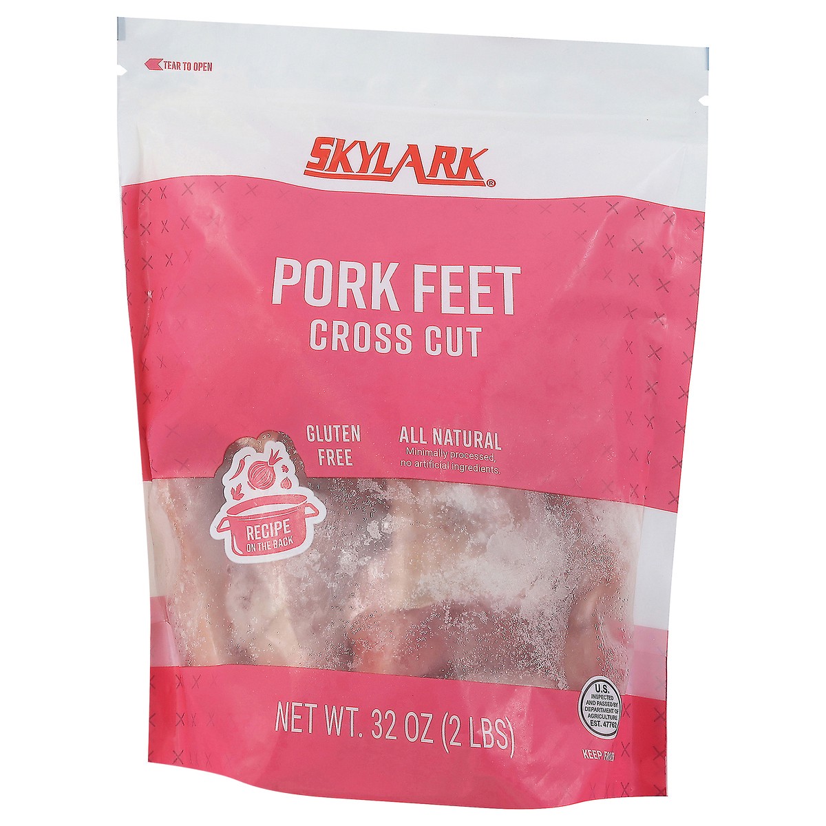 slide 10 of 13, Skylark Pork Feet Cross Cut, 32 oz