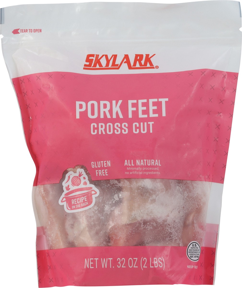 slide 4 of 13, Skylark Pork Feet Cross Cut, 32 oz