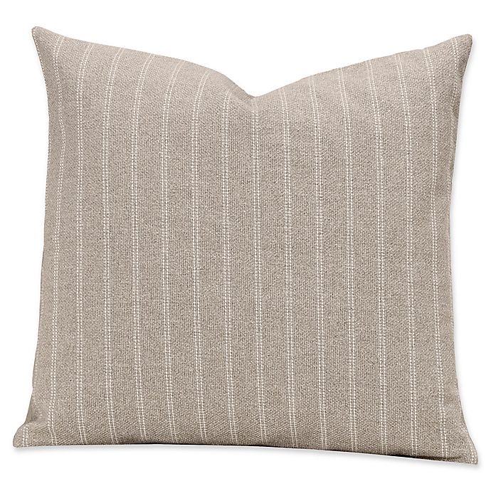 slide 1 of 2, SIScovers Striped Burlap Square Throw Pillow - Tan, 20 in