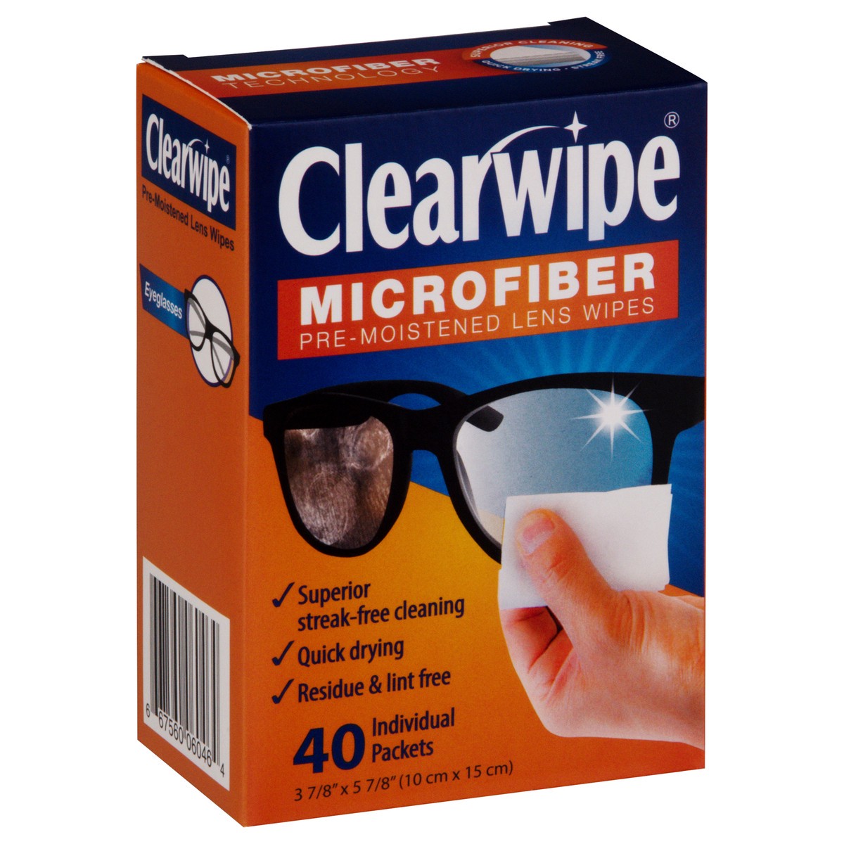 slide 10 of 11, Clearwipe Pre-Moistened Microfiber Lens Wipes 40 ea, 40 ct