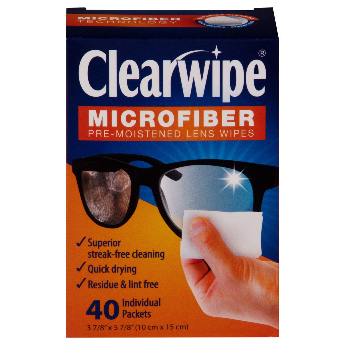 slide 6 of 11, Clearwipe Pre-Moistened Microfiber Lens Wipes 40 ea, 40 ct