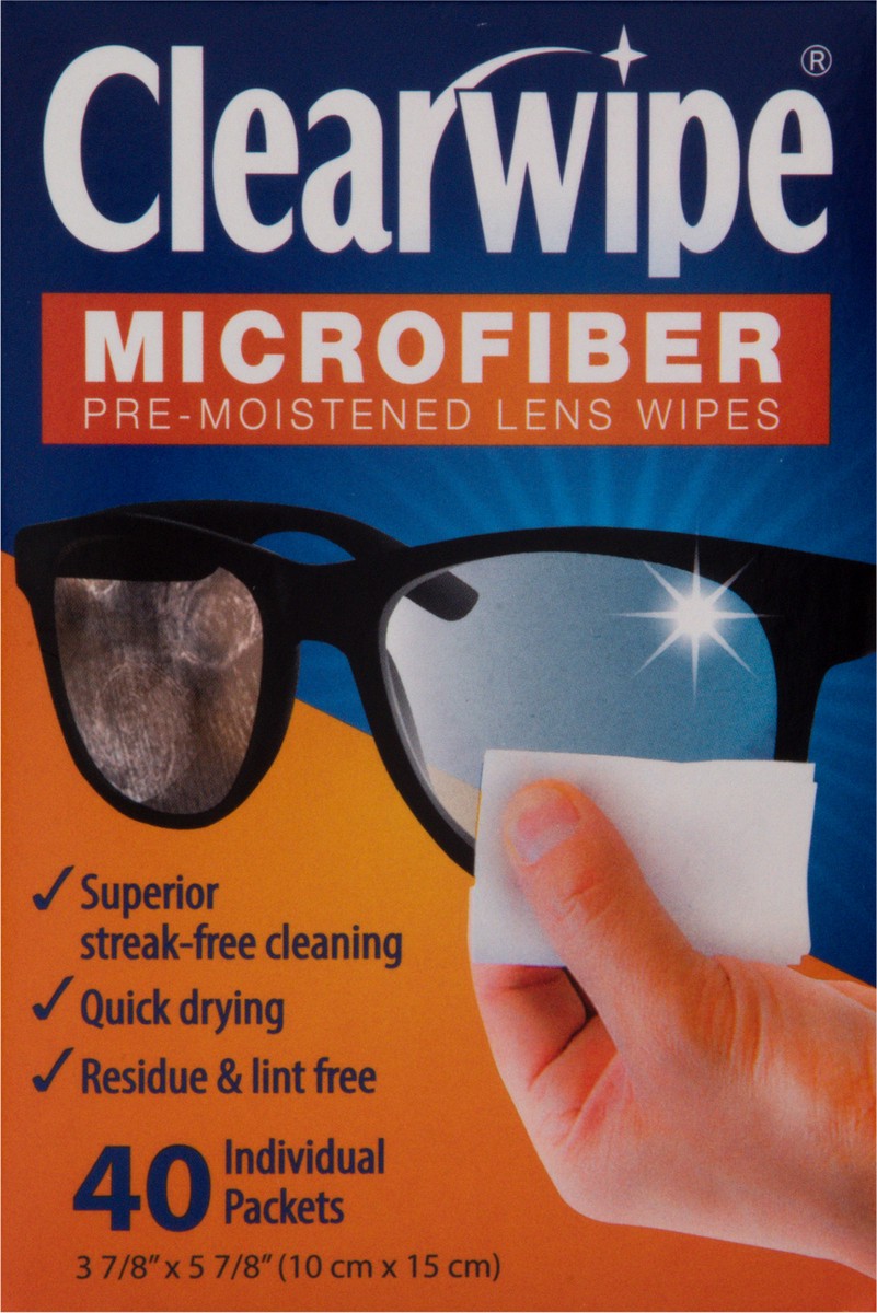 slide 4 of 11, Clearwipe Pre-Moistened Microfiber Lens Wipes 40 ea, 40 ct