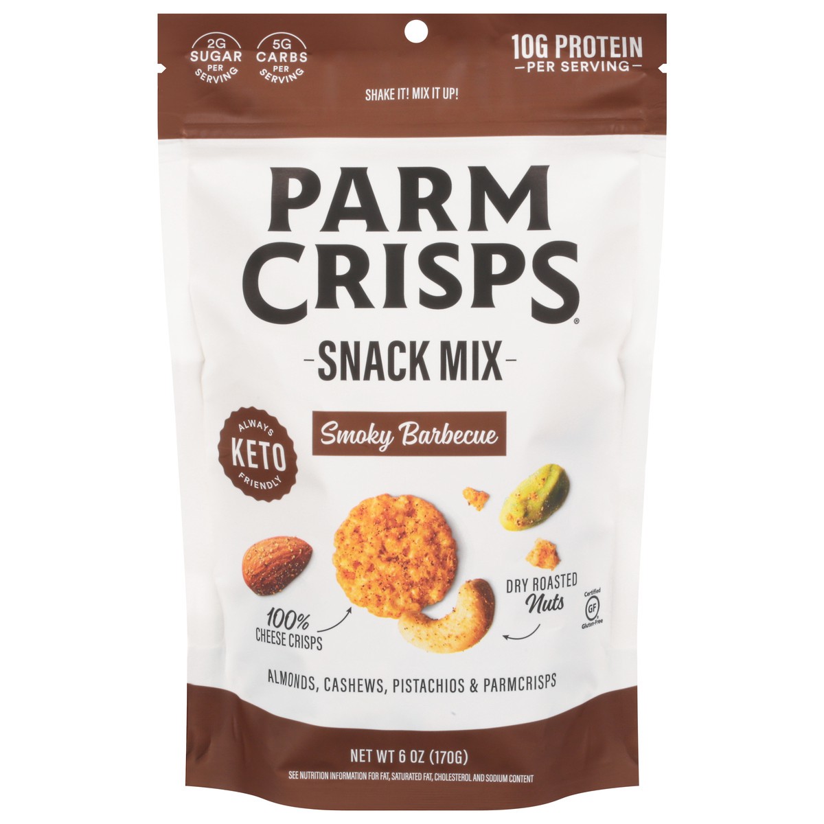 slide 1 of 7, ParmCrisps Smoky Barbecue Snack Mix 6 oz, 6 oz