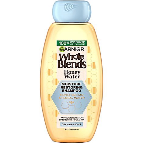 slide 1 of 1, Garnier Whole Blends Honey Water Moisture Restoring Shampoo Dry Hair - 12.5 Fl. Oz., 12.5 fl oz
