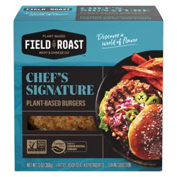 Field Roast Burgers, Plant-Based, Chef's Signature