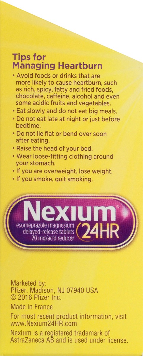 slide 7 of 9, Nexium 24HR 24-Hour Delayed Release Heartburn Relief Tablets with Esomeprazole Magnesium Acid Reducer - 42ct, 42 ct