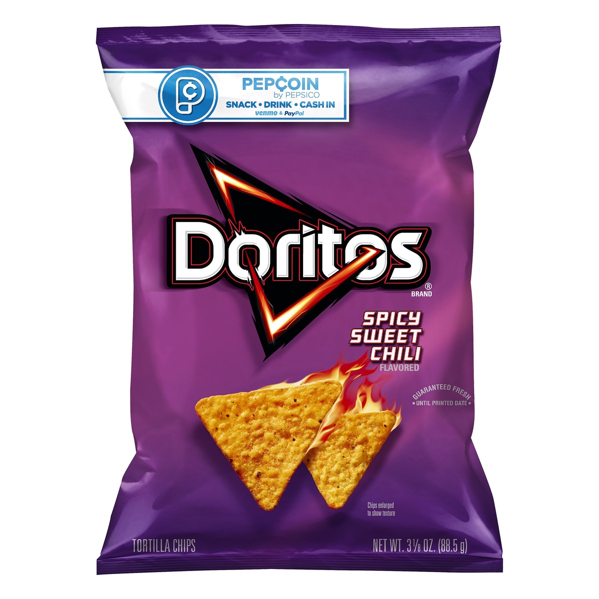 slide 1 of 4, Doritos Spicy Sweet Chili Tortilla Chips, 3.13 oz