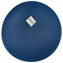 Ritz Round Woven Placemat - Navy