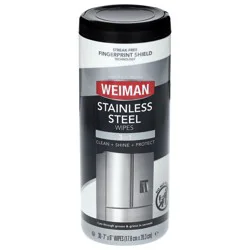 Weiman Stainless Steel Wipes, 30 ct