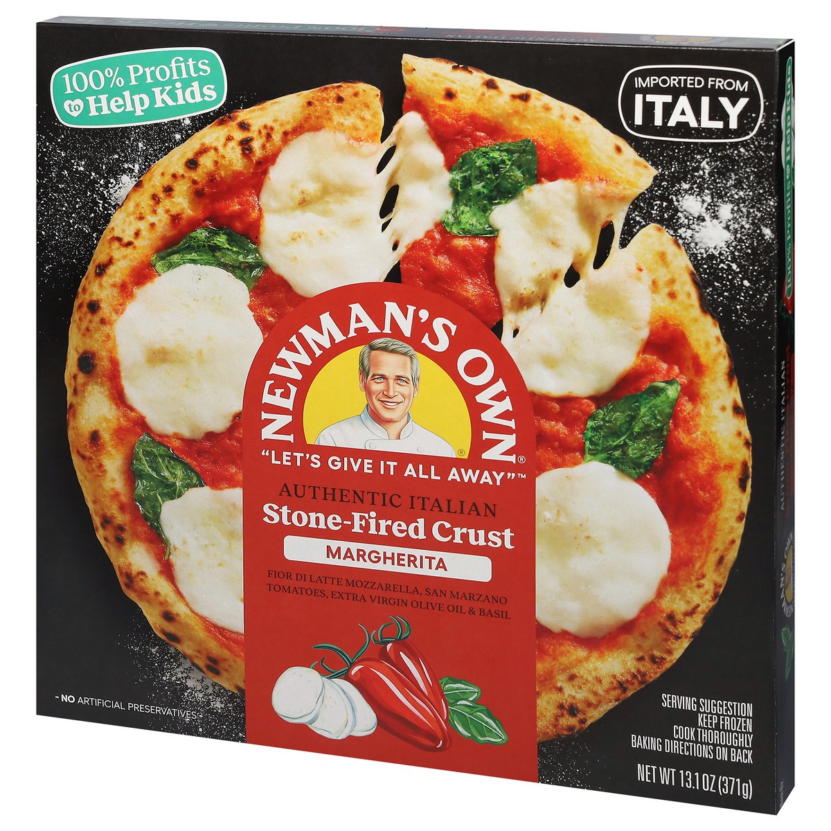 slide 10 of 14, Newman's Own Stone-Fired Crust Margherita Pizza 13.1 oz, 13.1 oz