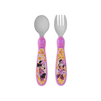 slide 1 of 1, First Years Minnie Flatware, 2 ct